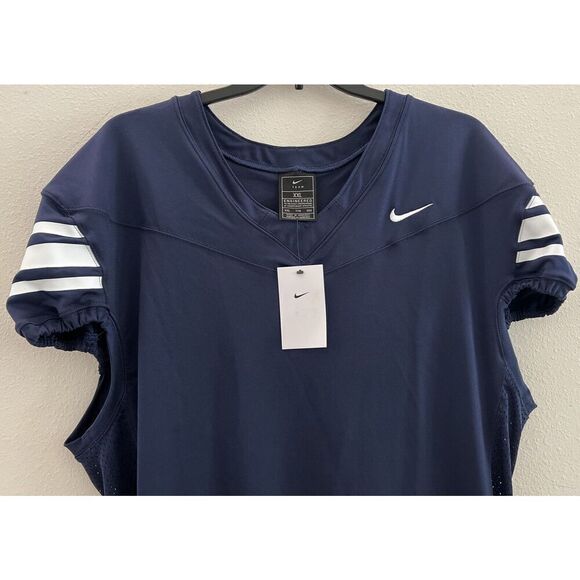 Nike CI3767-420 Mens Sz XXL Football Performance Jersey Mesh Vented NAVY BLUE - Picture 2 of 7